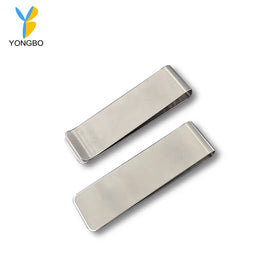Promotional Stainless Steel Money Clip Metal Money Clips Silver Clips Bill Cash Credit Holder for Men and Women