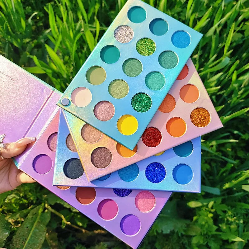 New Eyeshadow 2024 Boxes Eye Shadow Cardboard Gift Packaging Boxes Multichrome Eyeshadow Pigmented Palette