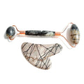 DIY Dorm jade roller natural Picasso Jasper authentic jade roller gua sha raffini jade roller set