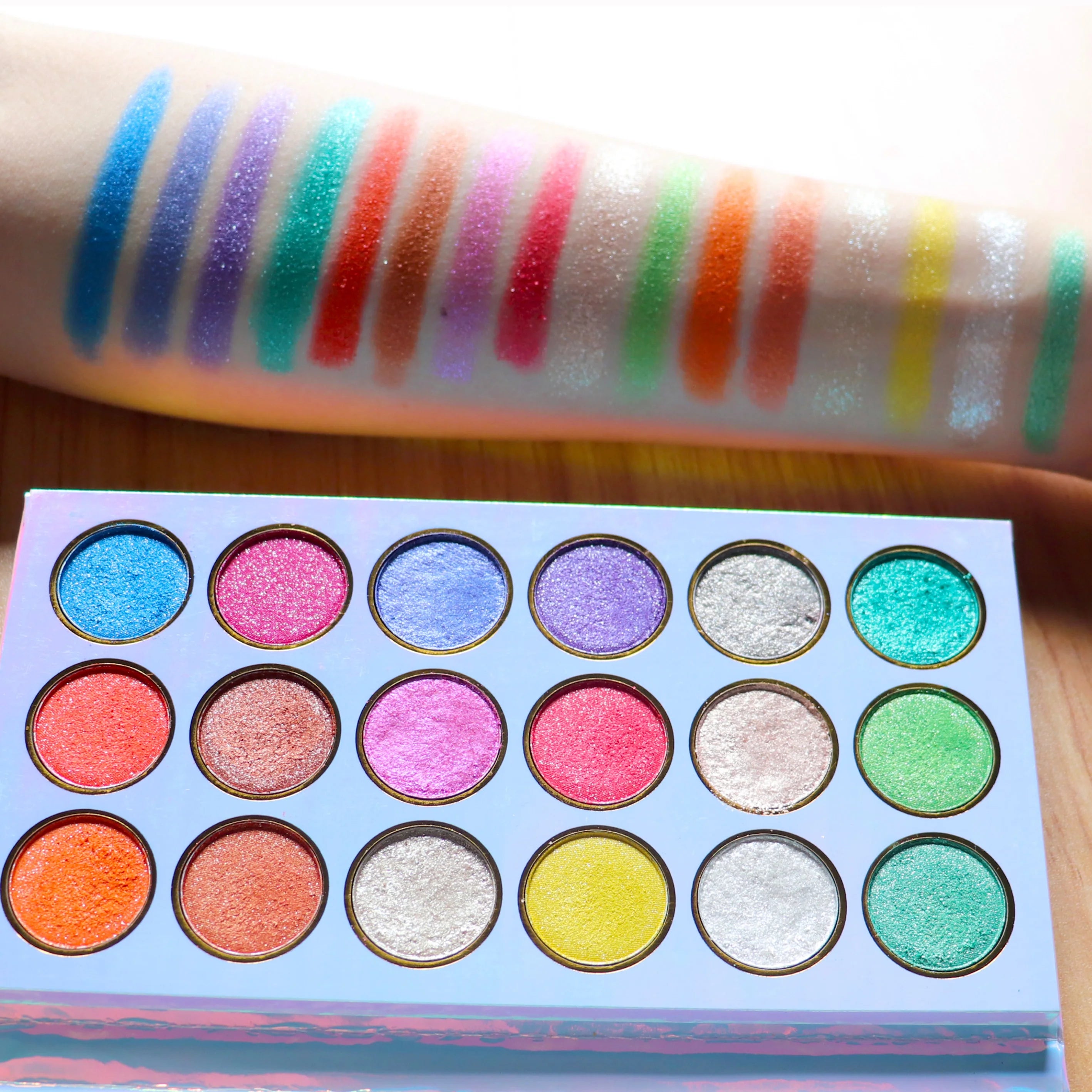 Waterproof Professional Eyeshadow Make Your Own Brand Shimmer Makeup Palette 18 Color Eyeshadow Oem