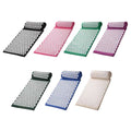 Muscle Relaxation Acupressure Massage Yoga Mat Cushion With Bag Acupressure Mat With Pillow Plastics Spikes for Acupressure Mat