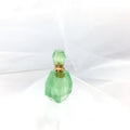 5pcs Polished Crystal Green Fluorite Perfume Wishing Bottle Natural Love Essential Oil Aromatherapy Necklace Accessories for