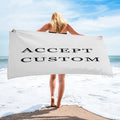 Custom LOGO Wholesale Personalized Name Luxury Microfiber Sand Free Beach Gym Towel