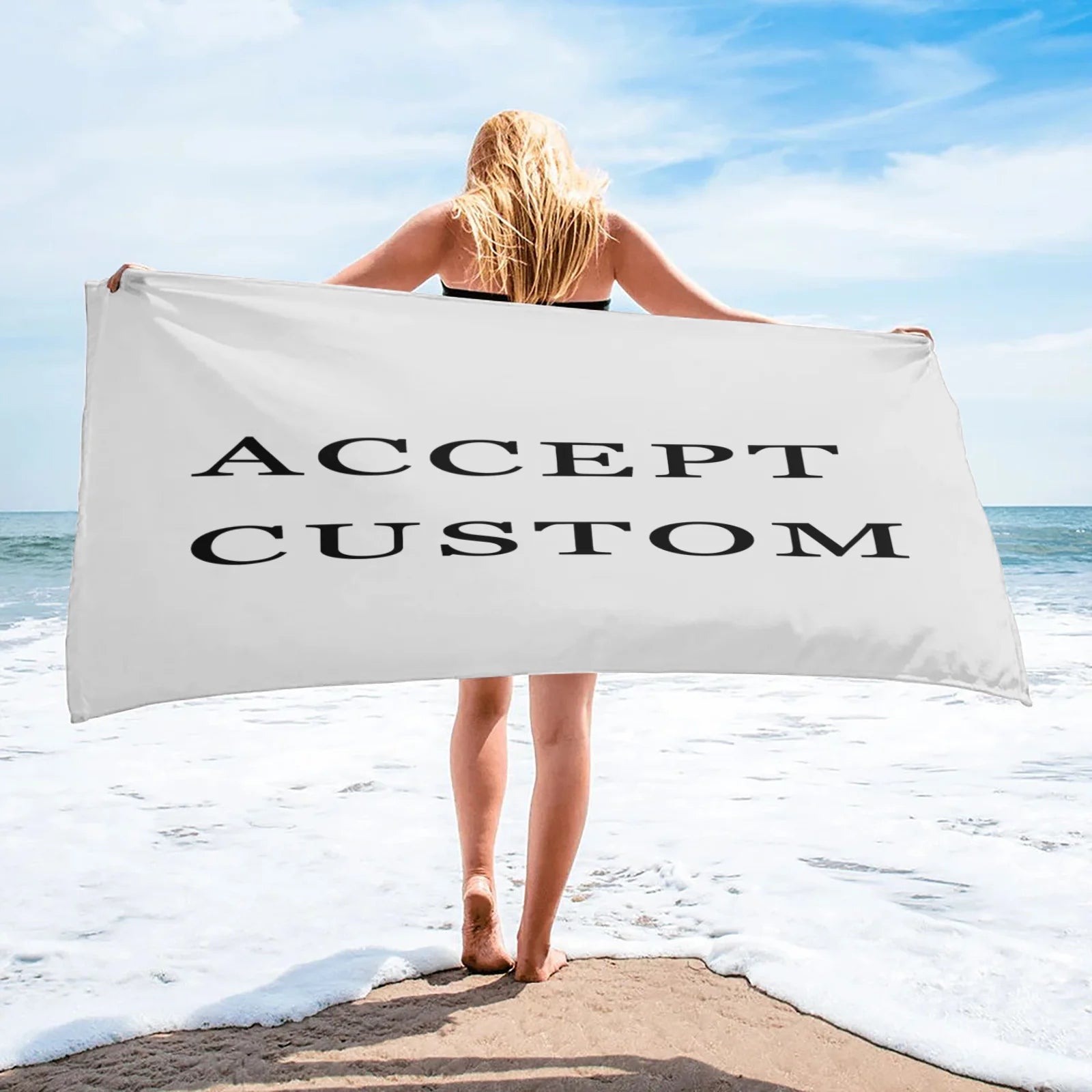 Custom LOGO Wholesale Personalized Name Luxury Microfiber Sand Free Beach Gym Towel