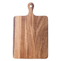 Muso Wood Acacia Cutting Board for Kitchen Wooden Chopping Board with Handle to Hang Square Bread Pizza Cheese Board