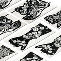 Moonlight PVC Hand & Foot Henna Stencils Sticker with 3-Layer Reusable Design for Temporary Tattoos