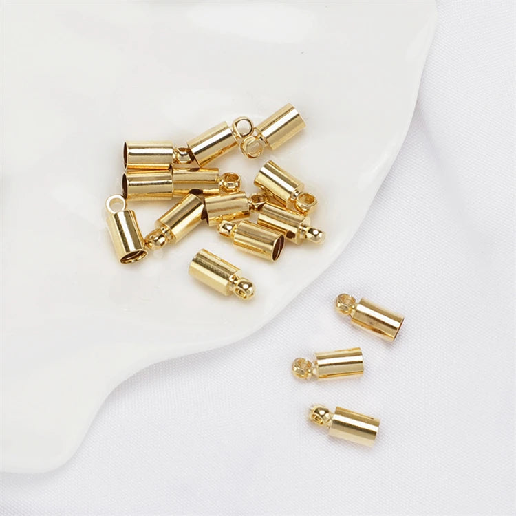 Diy Jewelry Charms 18K Plated With Real Gold Brass Wire Tassel Earrings Jewelry Accessories Necklace Pendants End Clasps