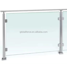 Reilbu Stainless Steel Glass Railing Outdoor Balcony Railing Glass Balustrade Design