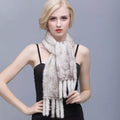 MWFur Winter Men Knitted Scarf Fashion Collar Fashion Mink Fur Scarf Women Winter Mink Fur Scarf
