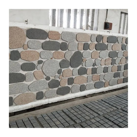 Multicolor Modern Granite Paving Stone Outdoor Garden Flamed Surface Irregular Shape Eco-Friendly 20mm Thick for Car Driveway