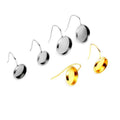 Factory Price Stainless Steel Earring Fitting Ear Wire Loop Making Hook Earring Clip Backs of Earring Findings