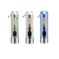 Super Bright Small Sun Portable Camping Waterproof Aluminum IP65 Rechargeable UV LED Keychain Flashlight