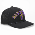 Fashion Custom 3D Embroidery Logo 5 Panel Waterproof Polyester Sport Golf Hat Laser Cut Perforated Dad Baseball Cap Unisex