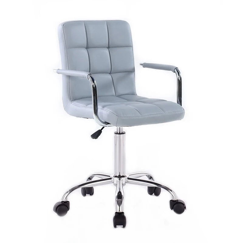Modern Pu Leather Armrest Office Chair Midback Adjustable Home Computer Executive Chair With 360 Swivel Wheel