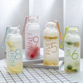 Amazons Top Seller 2024 Aquaflask Reusable clear 500ml Borosilicate Mineral Unbreakable Milk Carton Sports Glass Water Bottle
