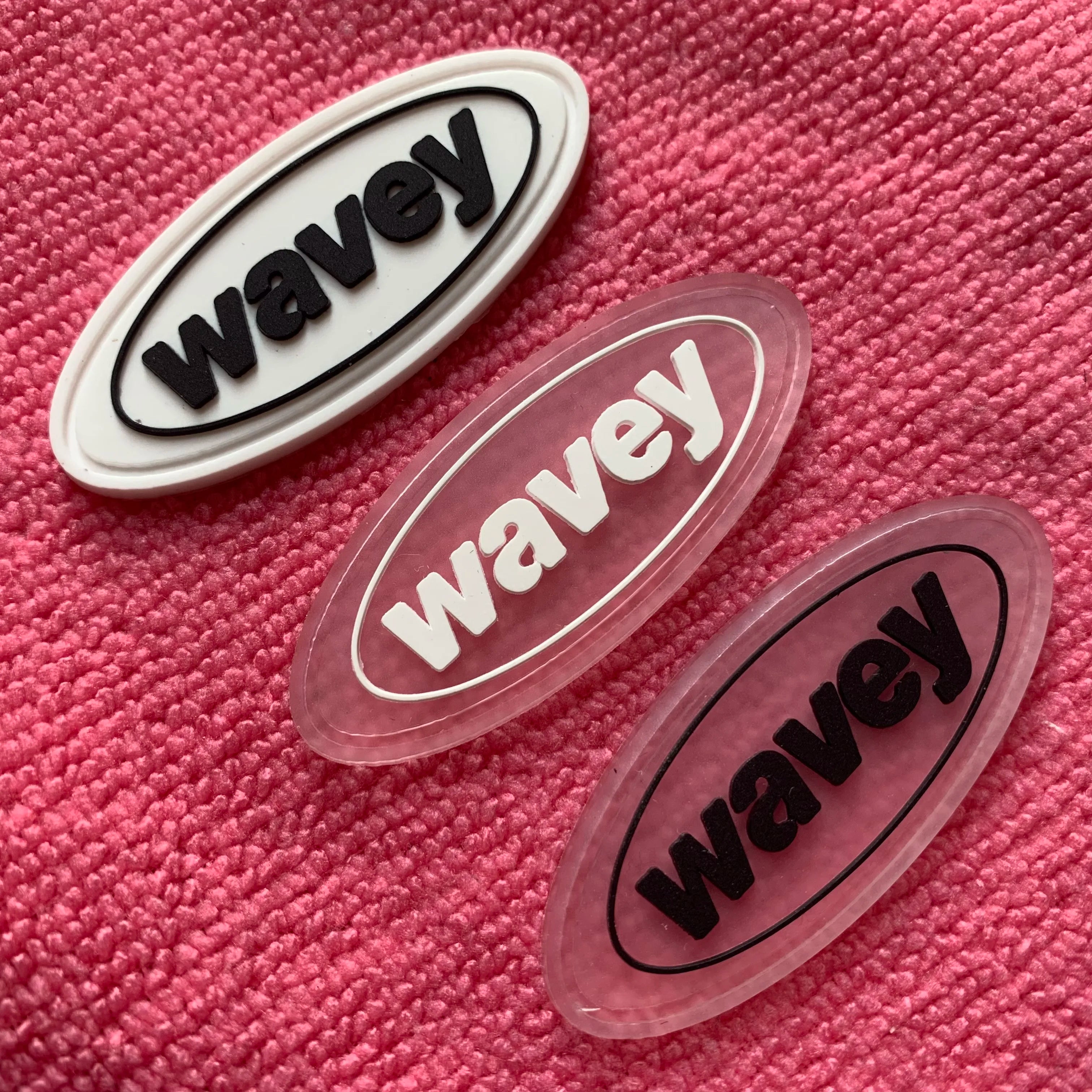 Custom Different Colors Waterproof PVC Rubber Labeloval Shape Transparent Silicone Rubber Tag for Uniform