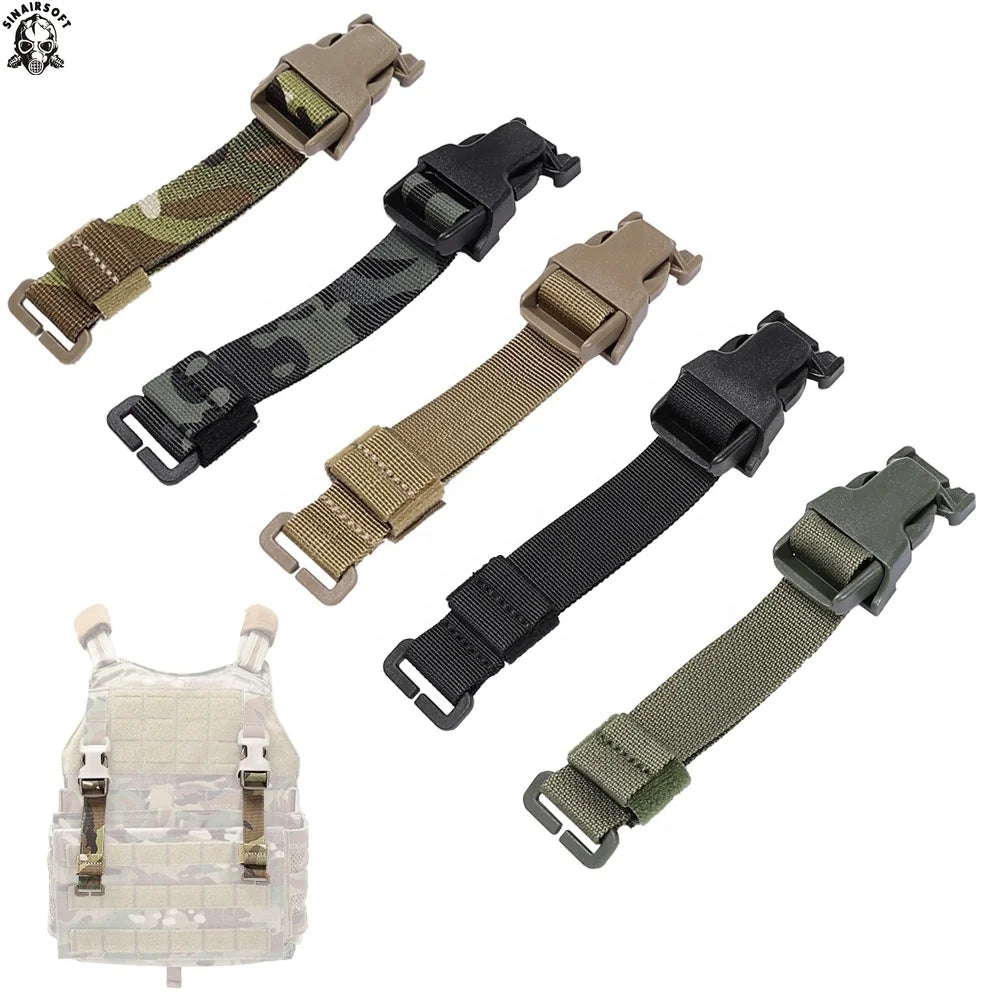 Sinairsoft Dual Release Moll System Tactical Backpack Chest Webbing Straps with Adapter Belts for Hunting