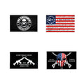Ready to Ship 100% Polyester 3x5ft Stock American's Orignal Homeland Security Skull 1789 Gun 2nd Amendment Flag