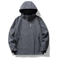 Wholesale Men's Custom Logo Hooded Windbreaker Jacket Windproof and Waterproof for Outdoor Camping Hiking Mountain Adventures