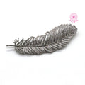 2026 New Fashion Elegance Crystal Feather Brooch Gift for Women Silver Plated Korean Jewelry Luxury Designer Jewelry for Women