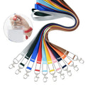Promotional Keychain Lanyard for ID Badges Name Tags & ID Holders-Polyester Washable Durable Mix Colors Customized Logo