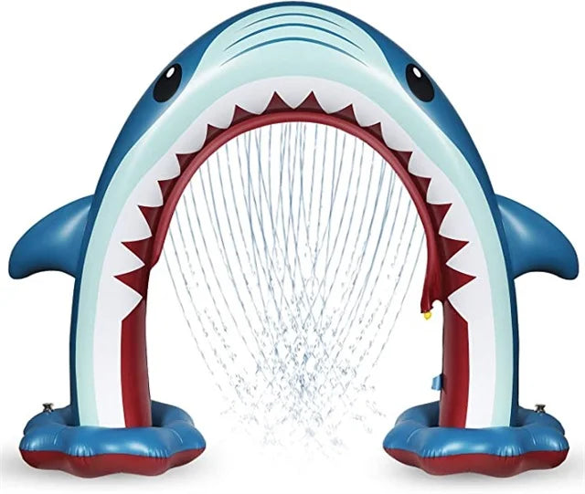 Shark Sprinkler for Kids Summer Inflatable Water Toys Outside Water Games for Kid Inflatable Sprinkler Garden Toys