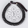 Natural Tibetan Buddhist Hand Braided Cotton Thread Tassel Coconut Shell Beads Bracelet Bangle