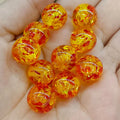 2025 Crystal Factory Direct Sell 12mm Two-color Through-hole Round Loose Beads DIY Jewelry Accessories