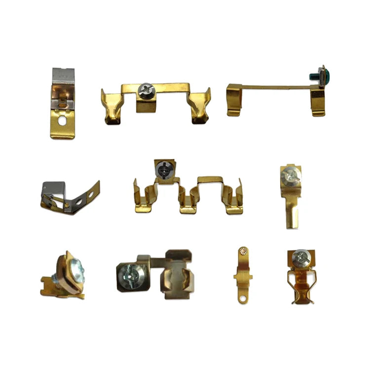 Factory OEM Sheet Metal Fabrication Machines Making Customized Electrical Copper Contacts Stamping Parts