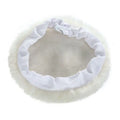 7 Inch 180 mm Lambs Wool Buffing Bonnet Sheepskin Polishing Wool Pad for Car Detailing