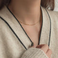Simple Jewelry Design Stainless Steel Body Ball Chain Choker Necklace for Women