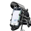 15w Motorcycle Phone Holder With Type-c 30w Wireless Charger | Sunscreen CapShock AbsorberAnti-theft Lock Bike Mount MegaBDM