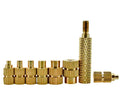 8 Pieces Brass Hot Melt Inset Nut Threaded Insert Embedded Thread Insertion Kits Sturdy Soldering Tip for 3D Printer Supplies