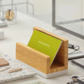 Wholesale Bamboo Desktop Wood Place Card Holders Stand Elegant Model Design Business Card Holder Office Tabletop Counter