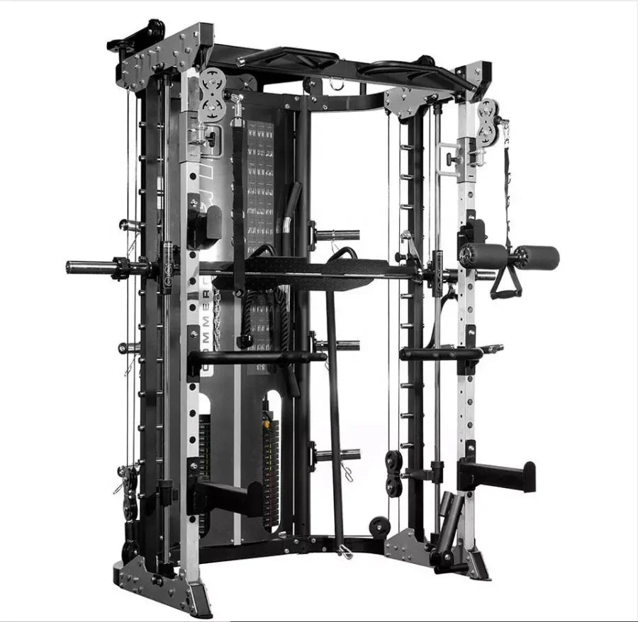 XINRUI Gym Equipment Multi-Functional Smith Machine Steel Tube 376KG Unisex XR1001A 2200x1500x2250mm
