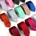 Wholesale New Men's Casual Solid Color 6cm Herringbone Pattern Silk Tie Made of Polyester and Cotton