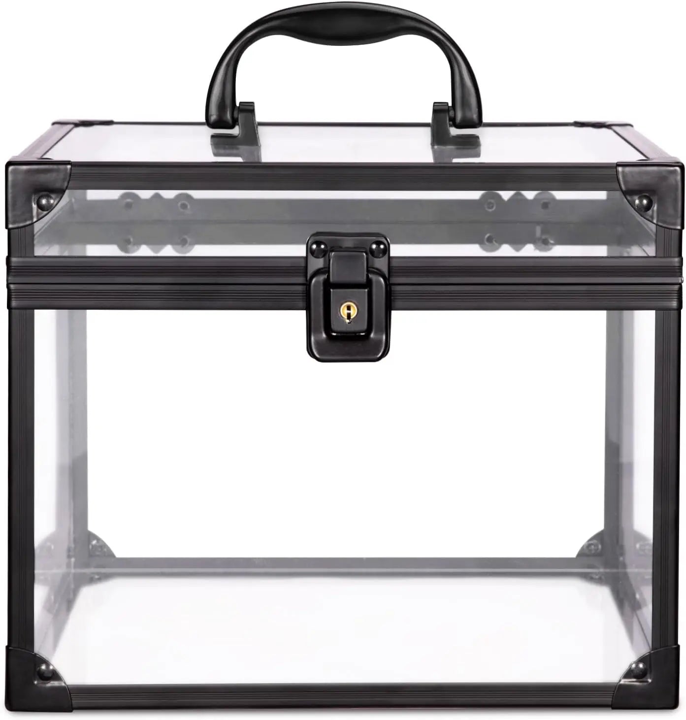 8.7x8.7x7in Clear Crown Case for Pageants Transparent Tiara Storage Box