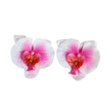 Wholesale Latex 9cm Wedding Decorative Orchids Artificial Orchid Flower Head for Flower Wall