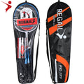 Regail Badminton Rackets 2 Racket and 3 Pc Badminton Shuttlecoke in Tube Steel of Raquette De Badminton