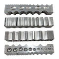 Jewelry Tools Are Bent Into Shaped Steel Blocks Designed for Jewelry Grinding