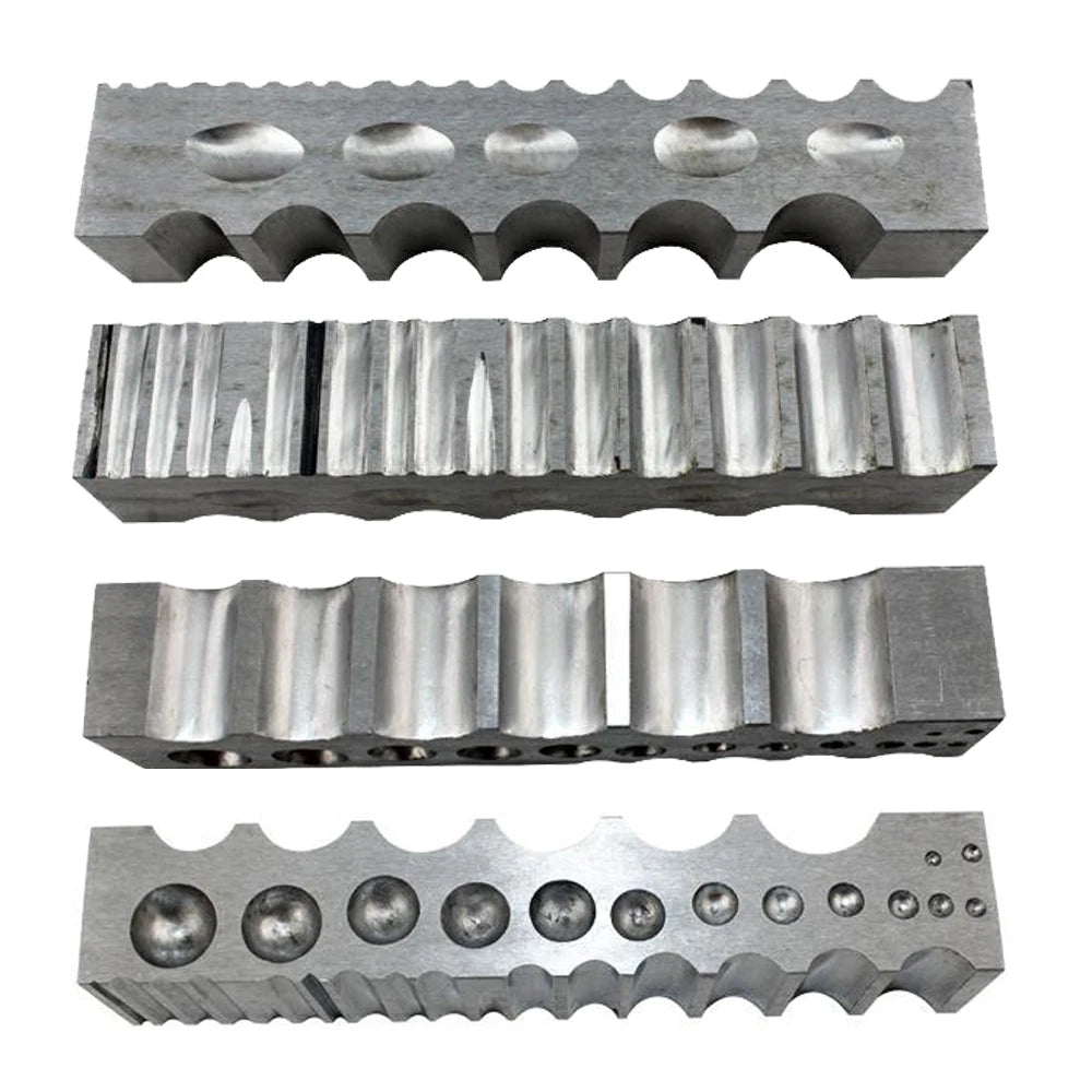 Jewelry Tools Are Bent Into Shaped Steel Blocks Designed for Jewelry Grinding