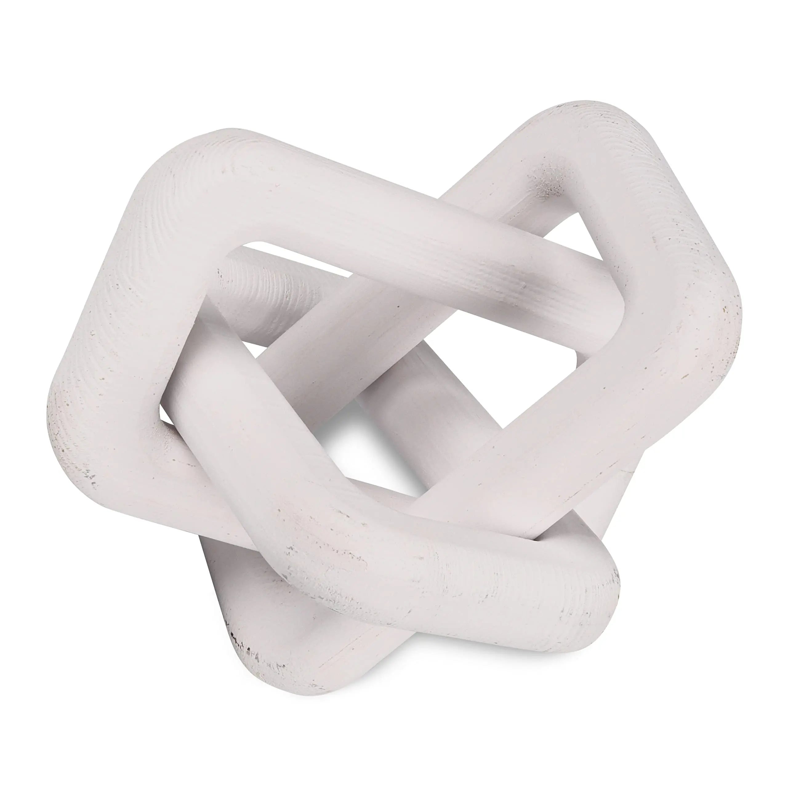 Creative Retro Wood Knot Handmade Wood Chain Link Decor For Shelf Decor Farmhouse Coffee Table Decorations
