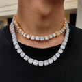 Hip Hop Men Necklace Jewelry Diamond Choker Zircon Tennis Chain Iced Out Necklace