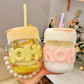 Factory Wholesale Customization Fashion High Beauty Water Cup Household Milk Cup Portable Double Drink Office Cup