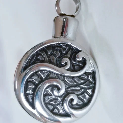 Eternal Christian Children's Tree Ash Urn Pendant Stainless Steel Cremation Memento Locket Necklace Keepsake Life Holder Human