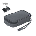 Portable Lightweight Durable Polyester Travel Organizer Bag Zipper Closure for Digital Electronics USB Cables-Casual