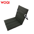 WOQI Lightweight Foldable Low Backrest Outdoor Leisure Beach Camping Chair with Rest Backrest