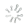 30mm-120mm 4293 Simple Hook Lanyard Metal Spring Clips Snap Hook Lobster Clasp Practical Hook Fittings