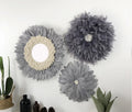 Wholesale Modern Nordic Interior Boho African Art Feather Juju Hat Wall Decor for Christmas Home Decor Living Room