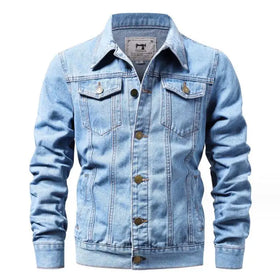 Oem Men's Denim Jean Jacket Men Casual Outwear Fall Jacket Denim Button up Coat Oversize Denim Jacket for Male